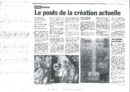 Le Pouls de la création actuelle - Est-ce thétique ou pas thétique ? [Article de presse] in La Meuse, 2 juillet 1999